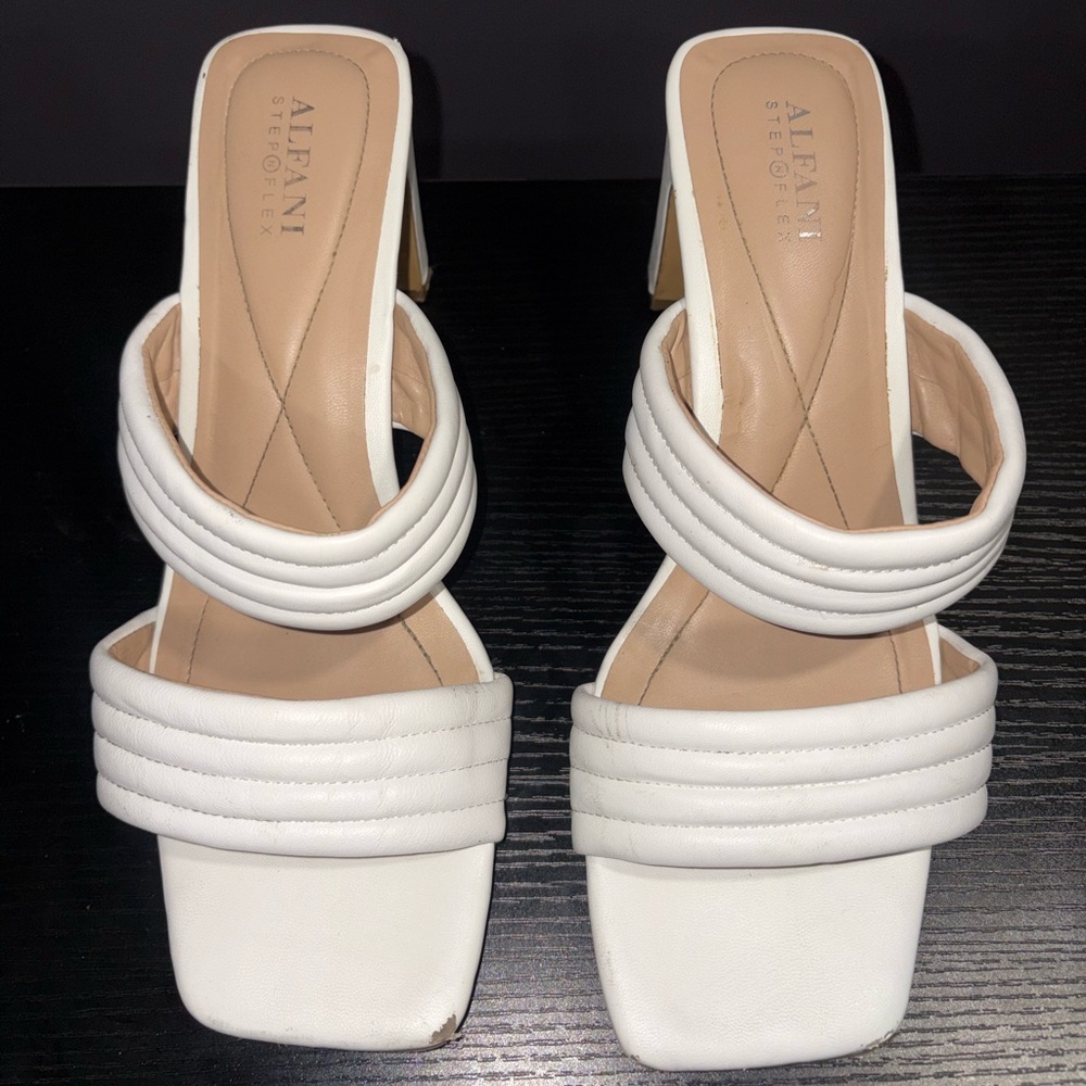 Alfani Women's White Heeled Sandals